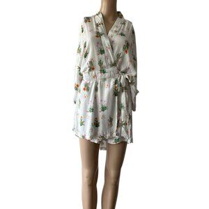 Some Days Lovin Desert Wrap Cover Top Mini Dress Size M